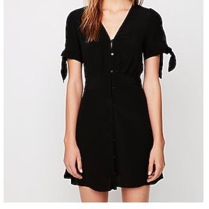 Express Petite Button front Tie Shirt Dress NWT!!!